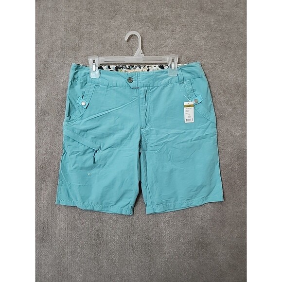 Gander Mountain Pants - Gander Mountain Riley Shorts Womens 10 Aqua Sea Cargo Pockets Lightweight NEW